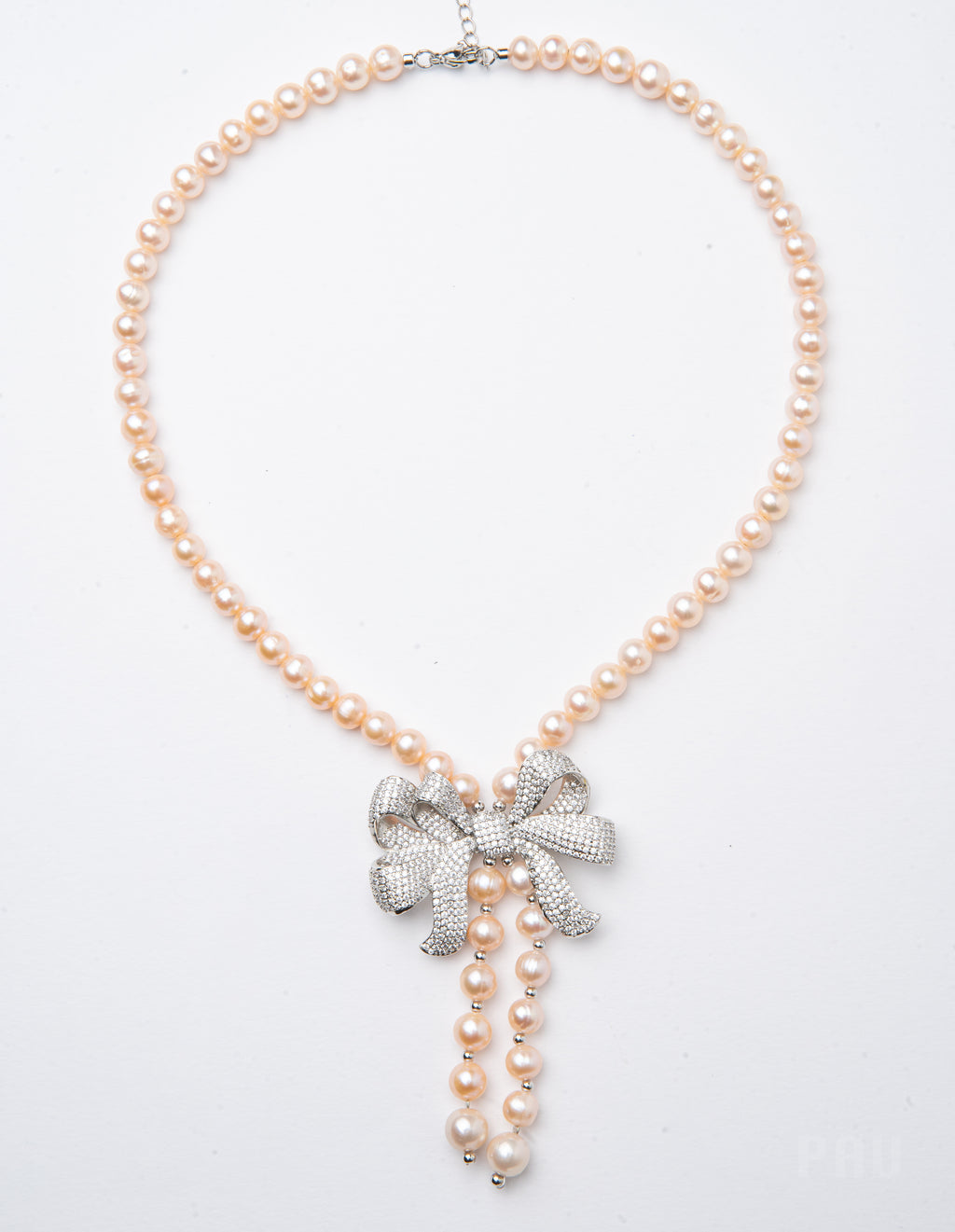 Bronzallure Cultured Fresh Water Pearl Peach Necklace