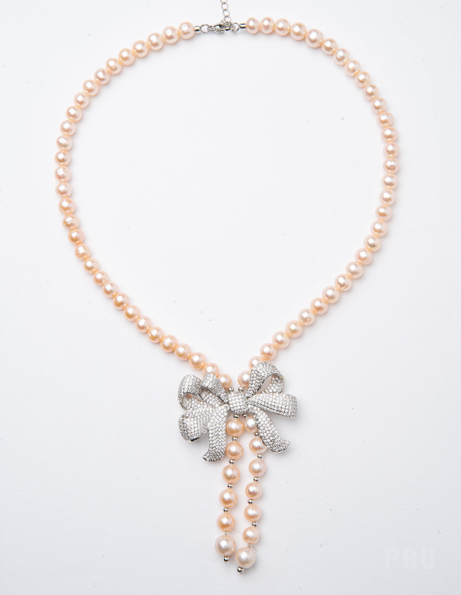 Bronzallure Cultured Fresh Water Pearl Peach Necklace
