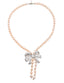Bronzallure  Necklace Fresh Water Cultured Pearl Peach