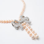 Bronzallure Cultured Fresh Water Pearl Peach Necklace