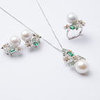 Bronzallure Set of 3 Fresh Water Cultured Pearl White