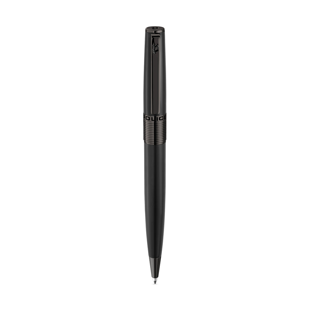 Police Serif Black Pen With Gun Plating