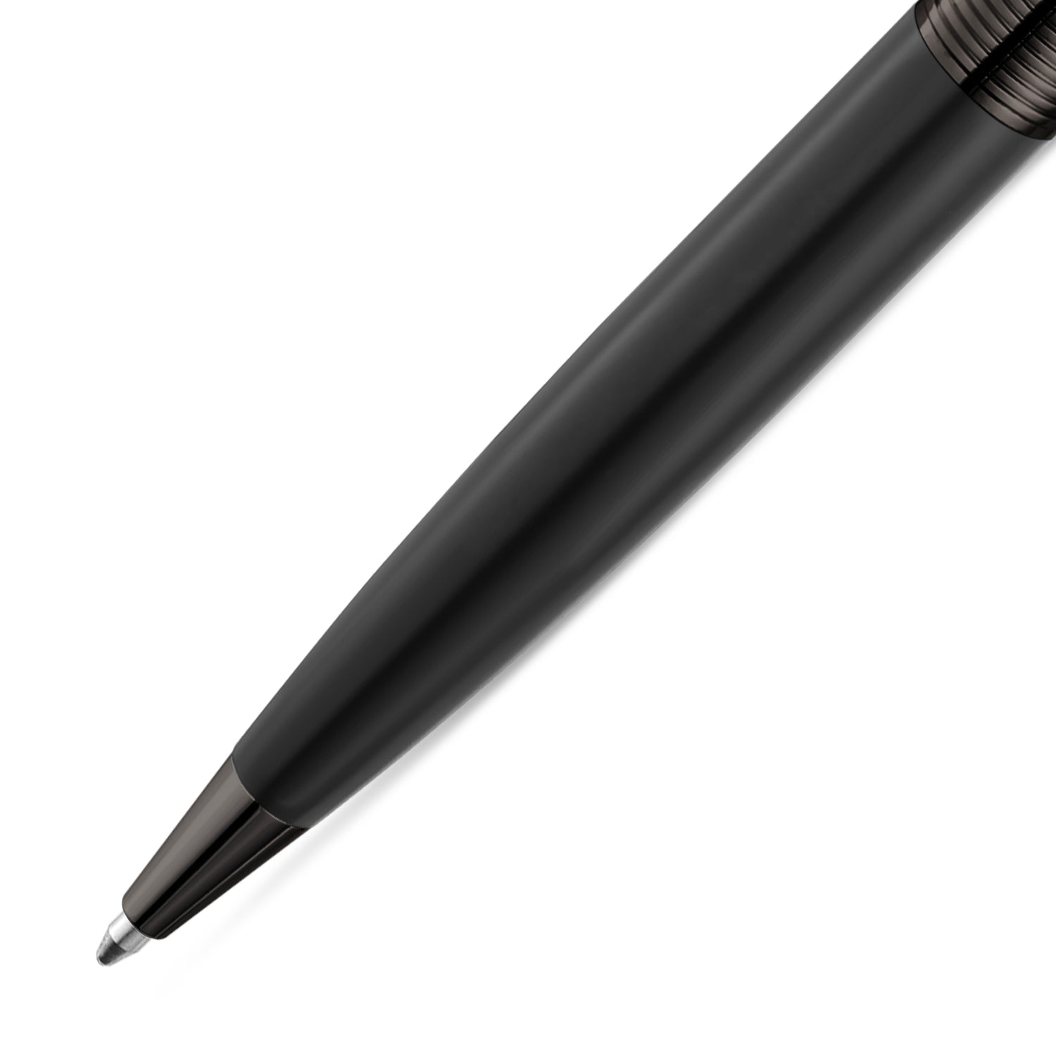Police Serif Black Pen With Gun Plating Police Serif Black Pen With Gun Plating