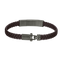 Police Wrath Men's Brown & Grey Bracelet Stainless Steel