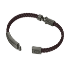 Police Wrath Men's Brown & Grey Bracelet Stainless Steel