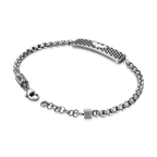 Police Protector Limited Edition Antique Stainless Steel Bracelet with Bat Motif