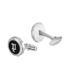 Police Guard Black P Logo Fringe Cufflinks