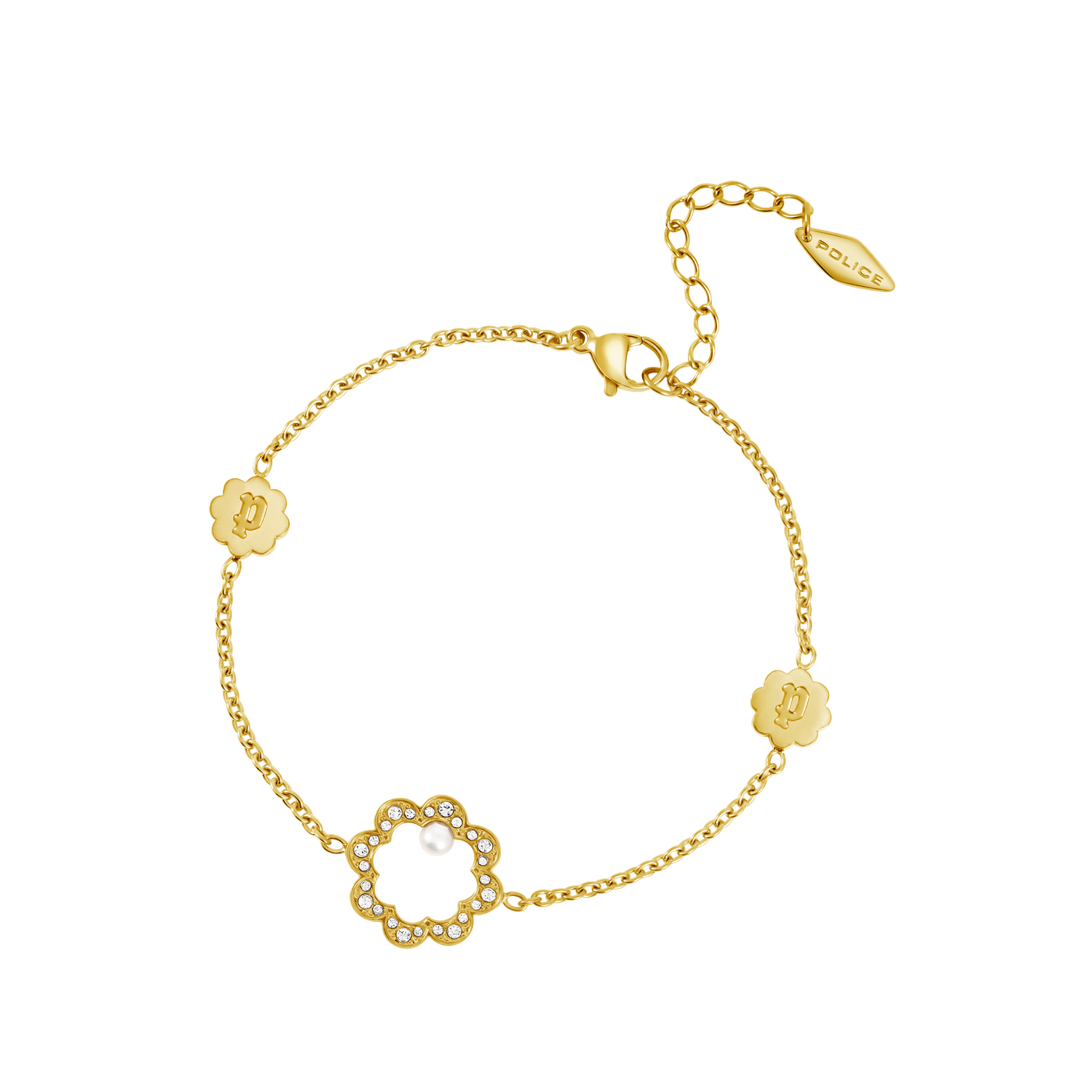 Police Opulent Pearl Bead Crystals Bracelet Police Opulent Pearl Bead Crystals Bracelet