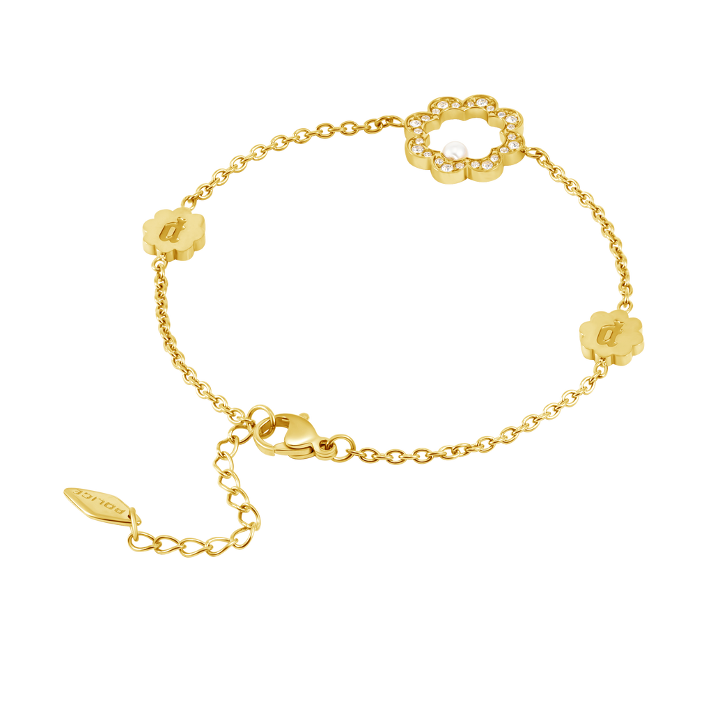 Police Opulent Pearl Bead Crystals Bracelet