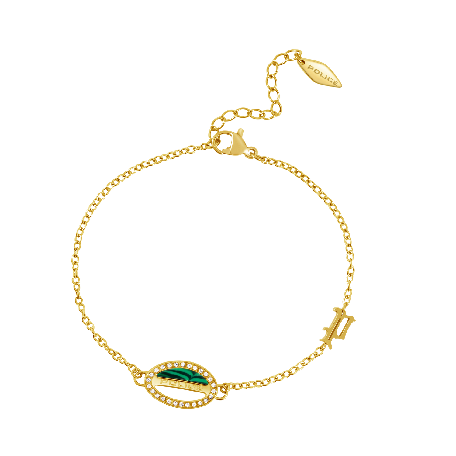 Police Ellipse Malachite Mop Bracelet Police Ellipse Malachite Mop Bracelet