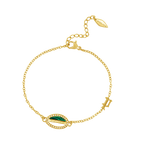 Police Ellipse Malachite Mop Bracelet