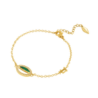 Police Ellipse Malachite Mop Bracelet
