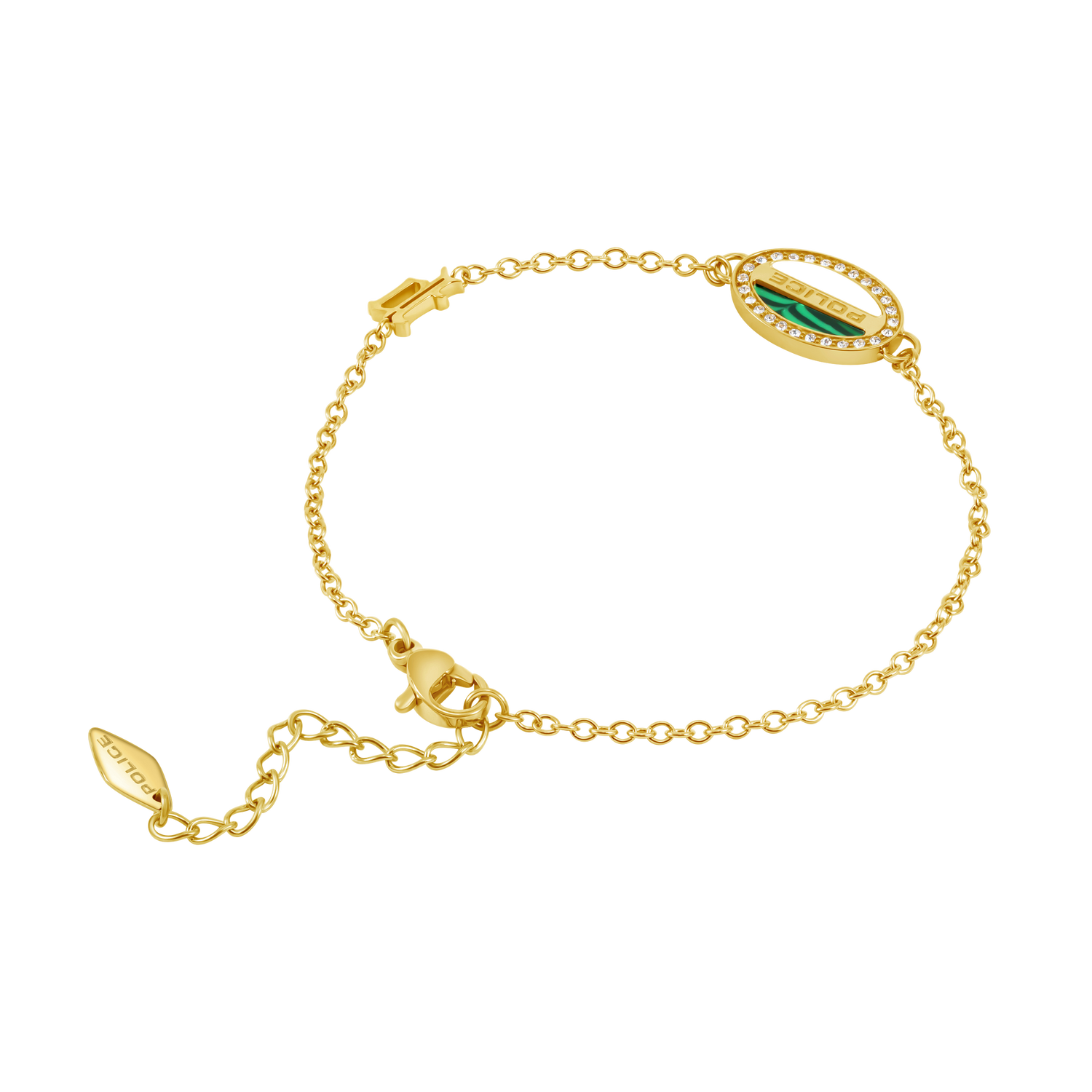 Police Ellipse Malachite Mop Bracelet Police Ellipse Malachite Mop Bracelet