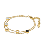 Police Aurora White & Black Inlay  Bracelet