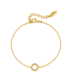 Police Cocoa Crystals Beads Chain Bracelet