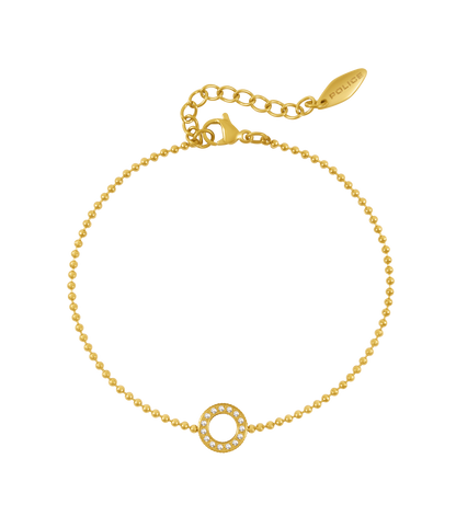 Police Cocoa Crystals Beads Chain Bracelet