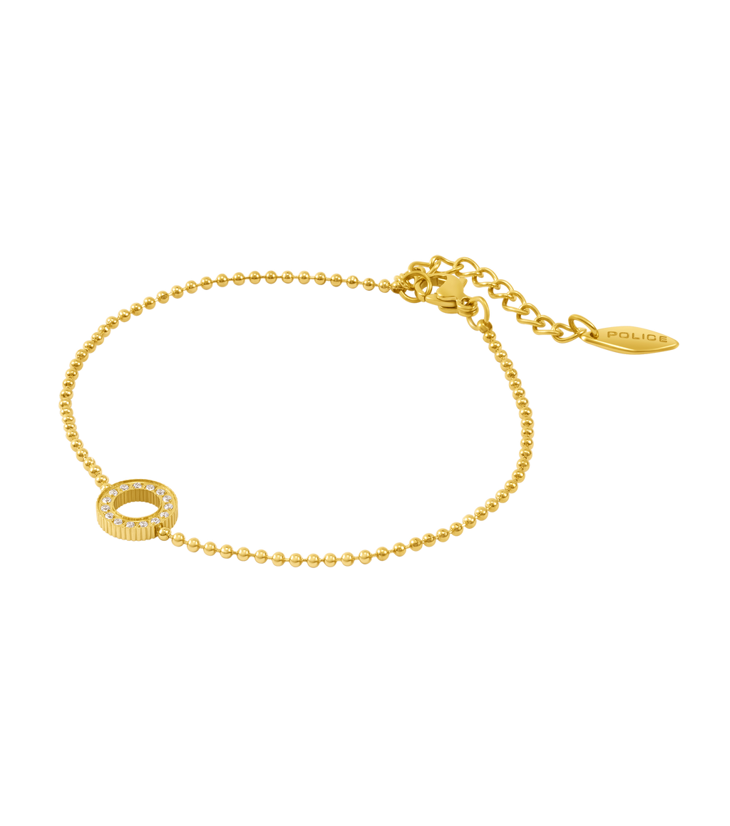 Police Cocoa Crystals Beads Chain Bracelet