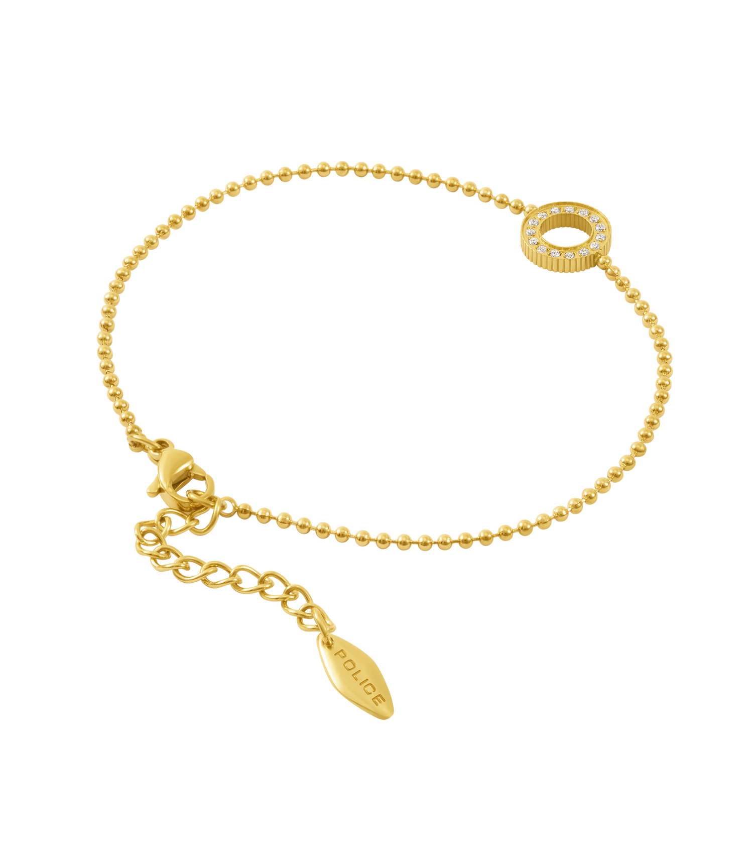 Police Cocoa Crystals Beads Chain Bracelet Police Cocoa Crystals Beads Chain Bracelet