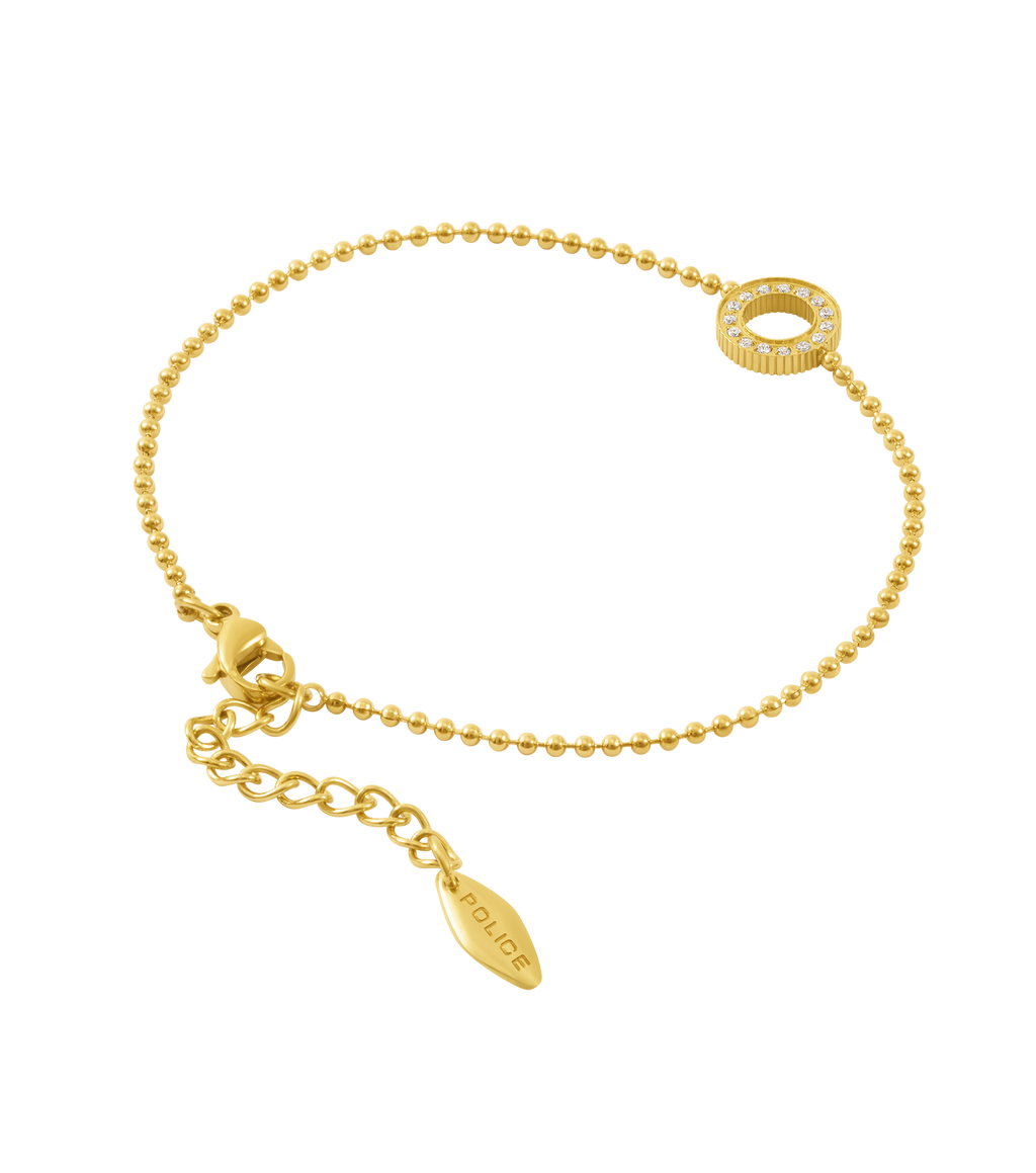 Police Cocoa Crystals Beads Chain Bracelet