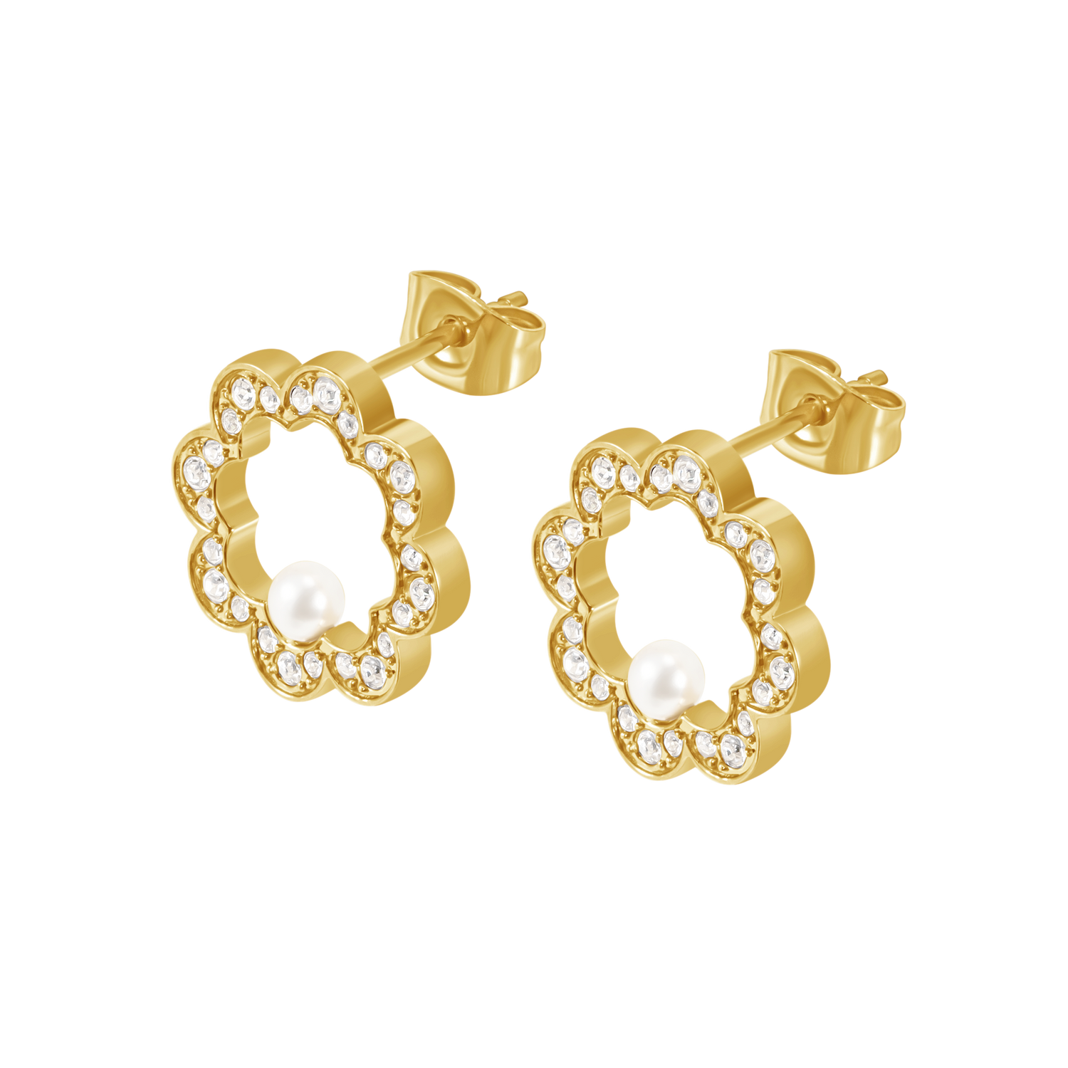 Police Opulent Pearl Bead Crystals Earrings Police Opulent Pearl Bead Crystals Earrings