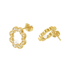 Police Opulent Pearl Bead Crystals Earrings