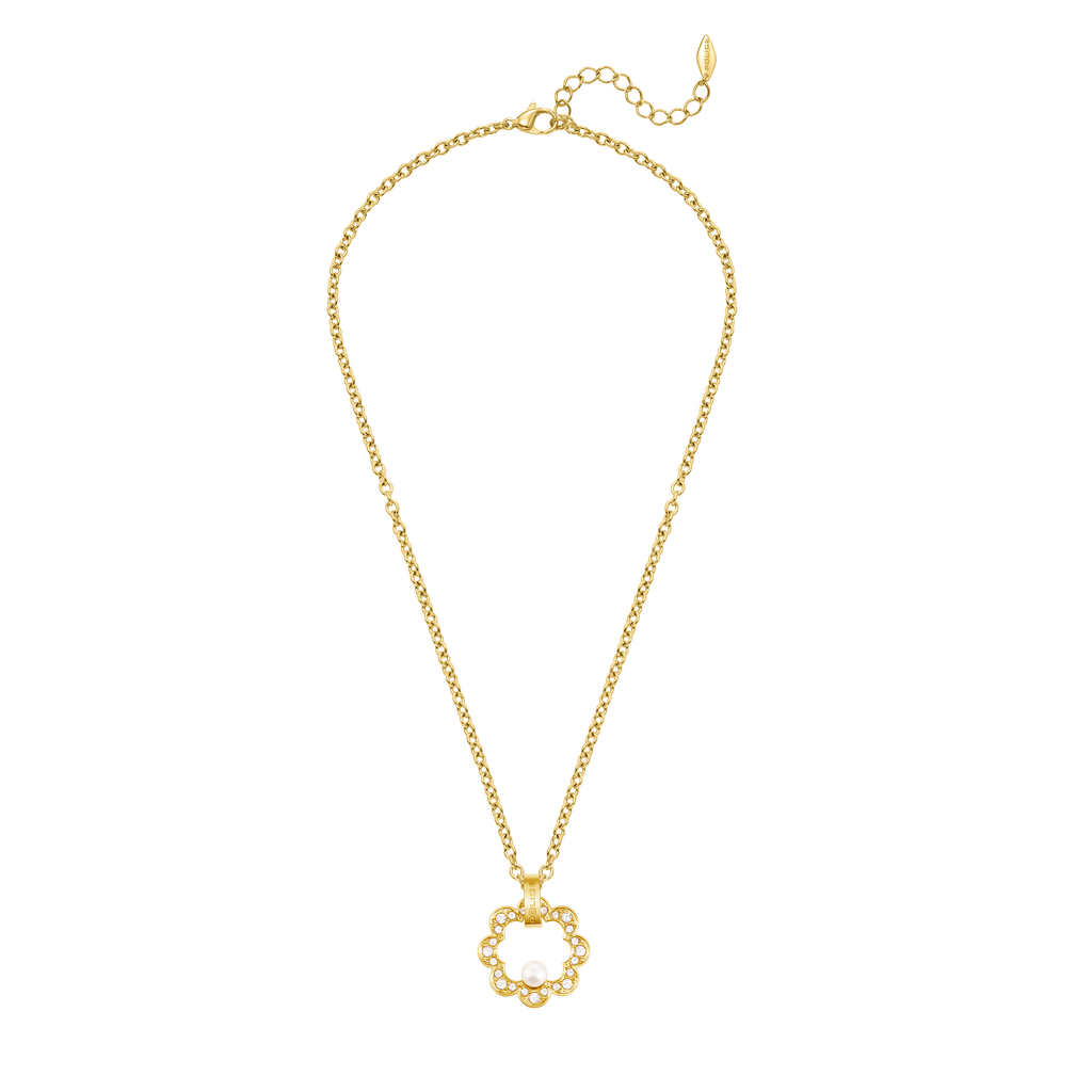 Police Opulent Pearl Bead Crystals Necklace
