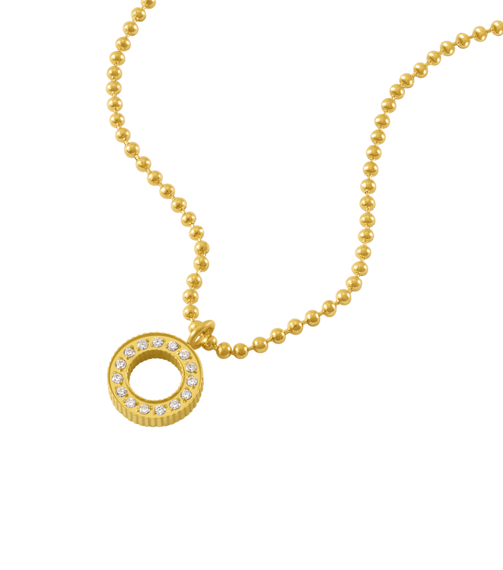 Police Cocoa Crystal Necklace