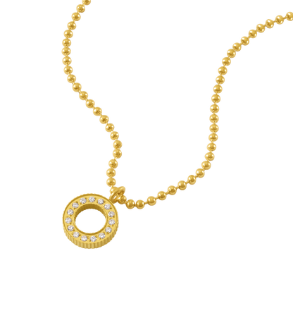 Police Cocoa Crystal Necklace