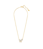 Police Kiana White Pearl Butterfly Necklace