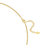 Gold-toned double-chain necklace with a lobster clasp, an extender chain, and an engraved 'POLICE' tag.