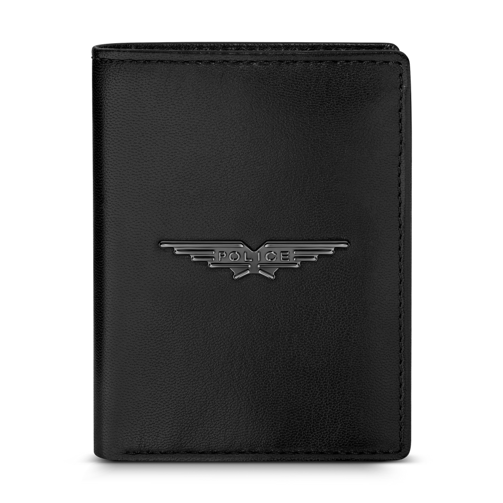 Police Luca Gents Card Case Black In Leather