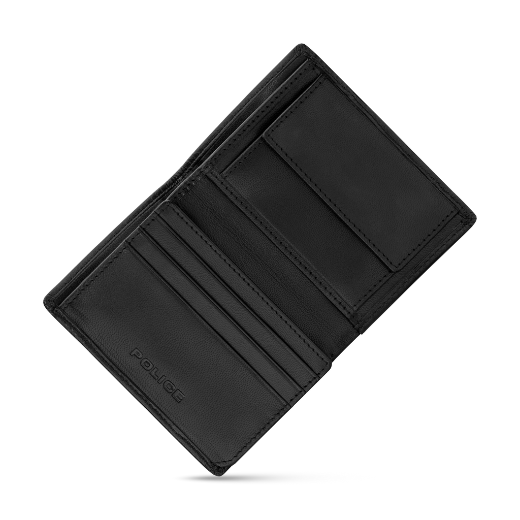 Police Luca Gents Card Case Black In Leather
