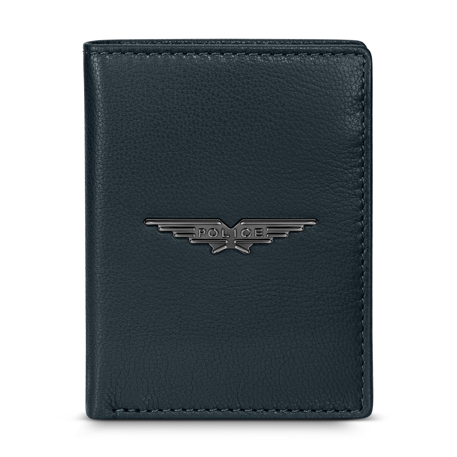 Police Luca Gents Card Case Navy In Leather