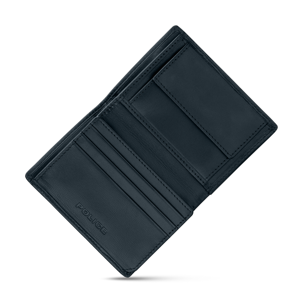 Police Luca Gents Card Case Navy In Leather