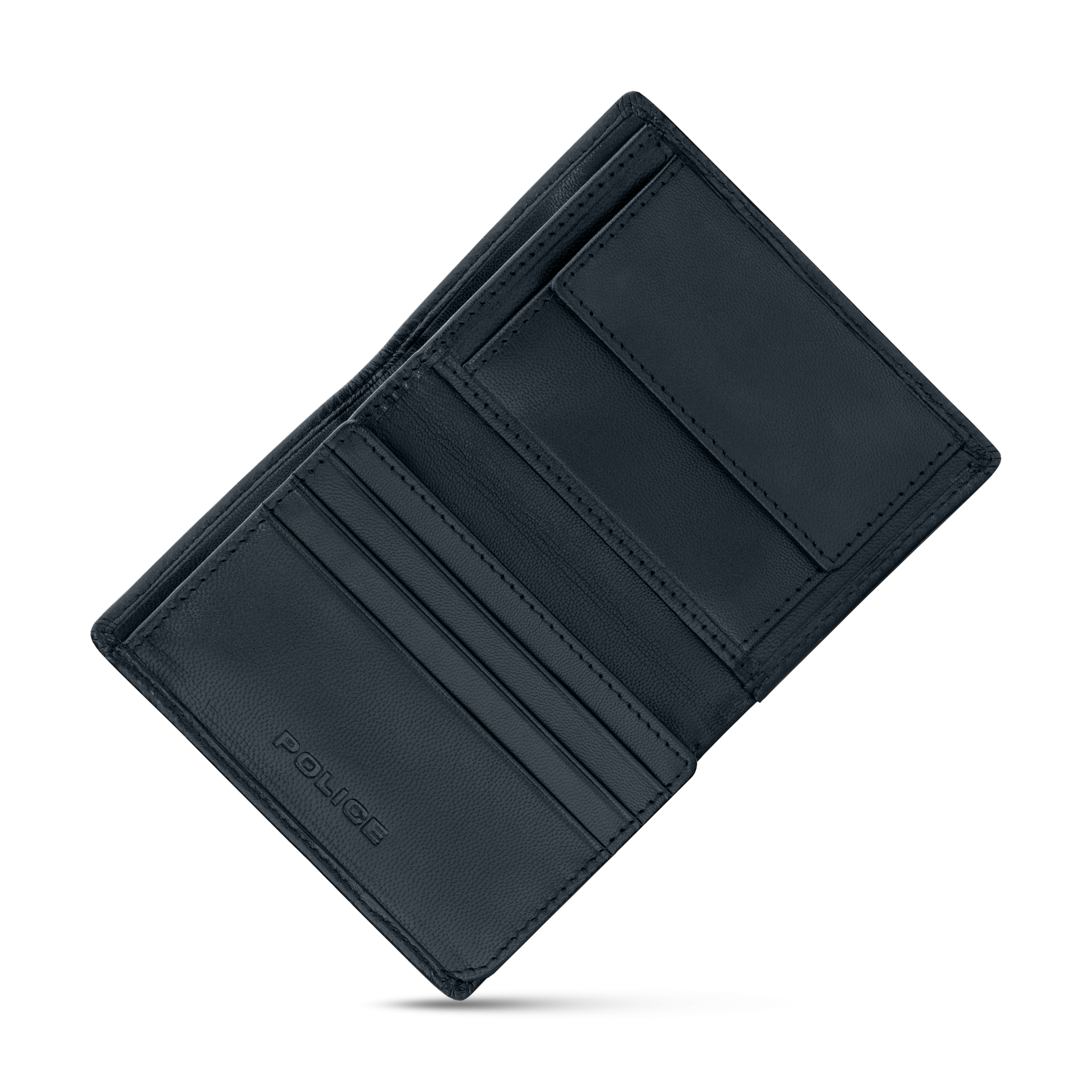 Police Luca Gents Card Case Navy In Leather