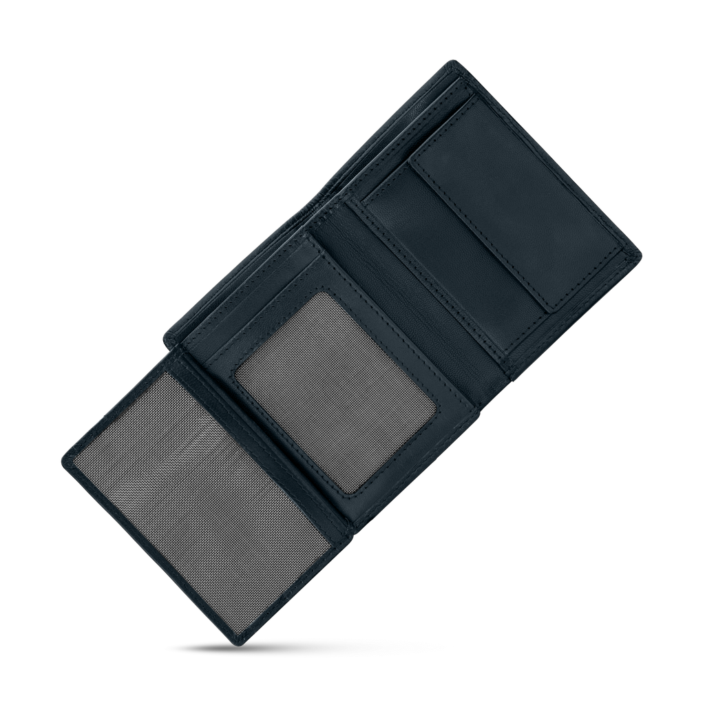 Police Luca Gents Card Case Navy In Leather