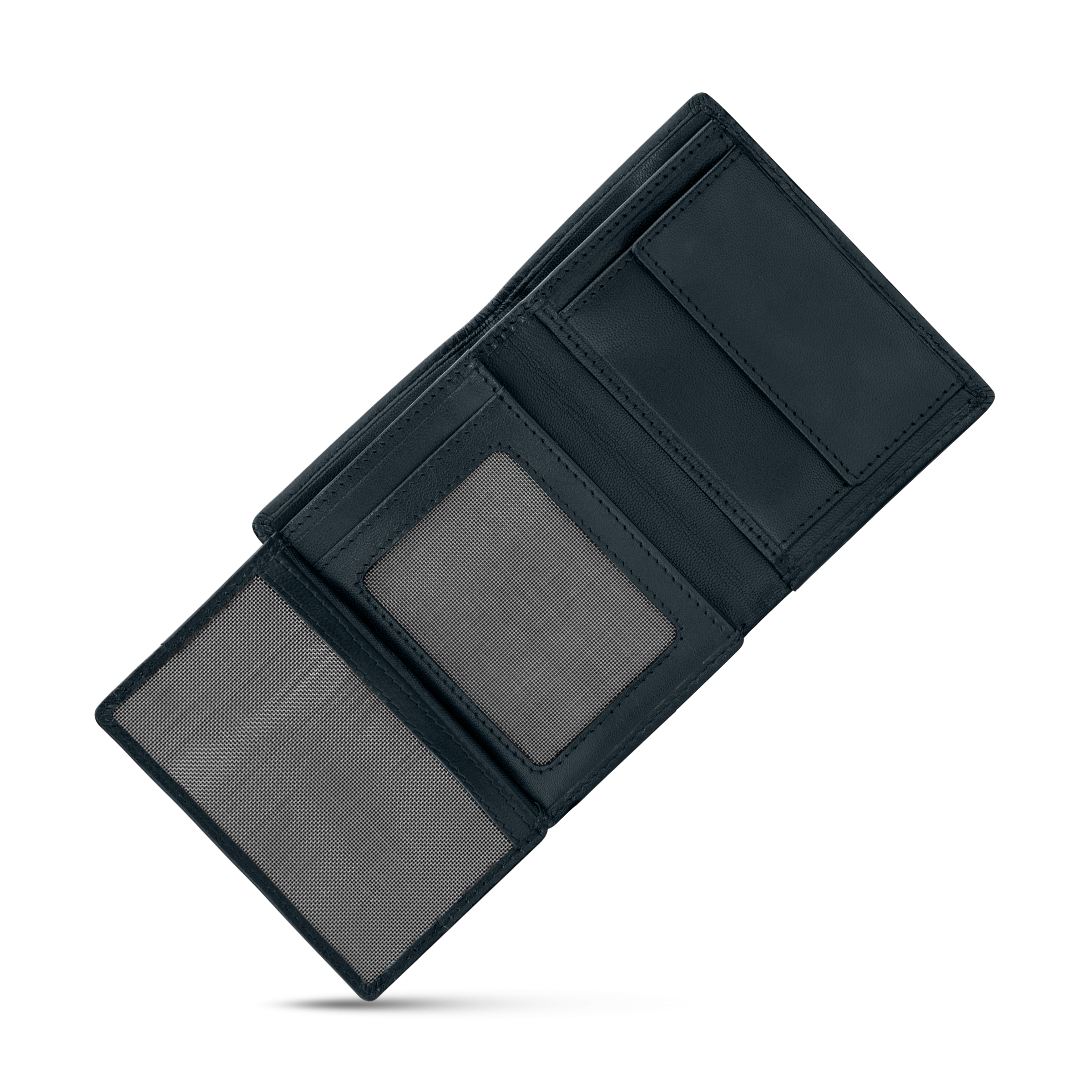 Police Luca Gents Card Case Navy In Leather