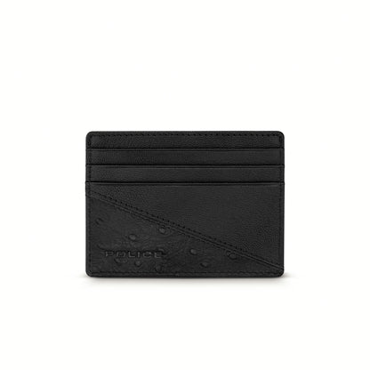 POLICE OSTRICH GENTS CARD CASE BLACK