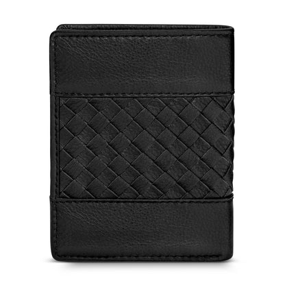 POLICE WEAVE GENTS CARD CASE BLACK