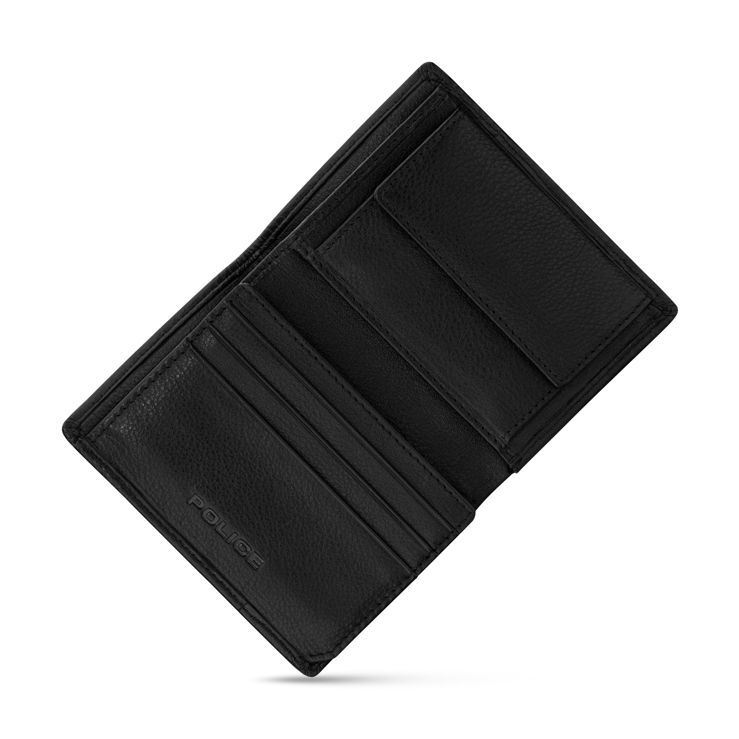 POLICE WEAVE GENTS CARD CASE BLACK