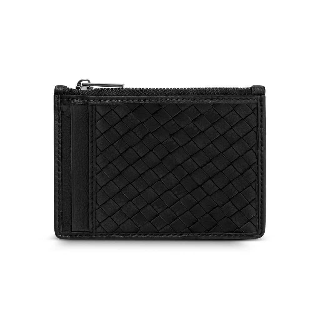 POLICE WEAVE GENTS CARD CASE BLACK