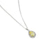Buckley London Canary Sparkle Pear Pendant Rhodium