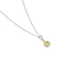 Buckley London Canary Cushion Drop Pendant Rhodium