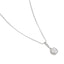 Buckley London Clear Cushion Drop Pendant Rhodium