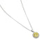 Buckley London Canary Halo Solitaire Pendant Rhodium
