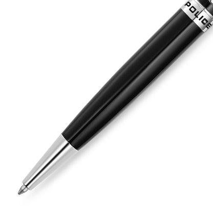 Police Gothic Pen with P Letter Crown Logo