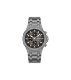 Police Gun Case, Black To Charcoal Dial Watch