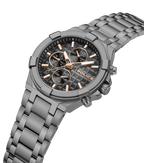 Police Gun Case, Black To Charcoal Dial Watch