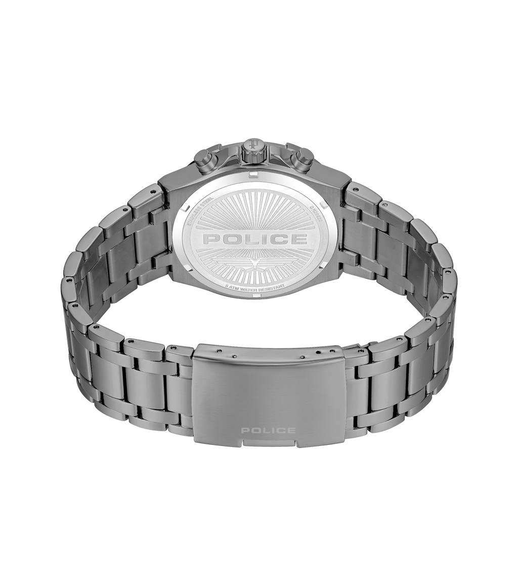 Police Gun Case, Black To Charcoal Dial Watch