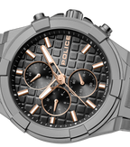Police Gun Case, Black To Charcoal Dial Watch